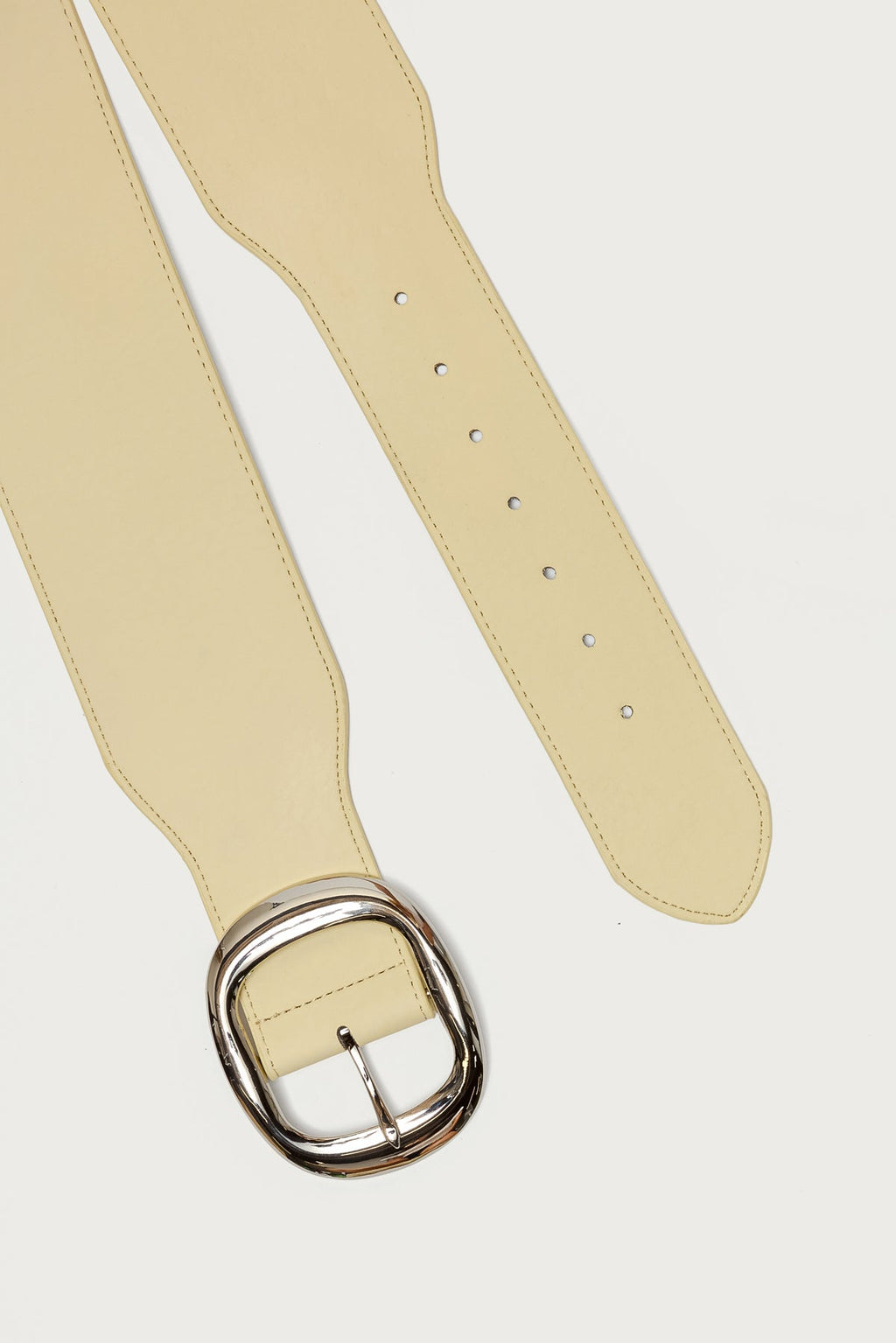 Chunky Faux Leather Belt