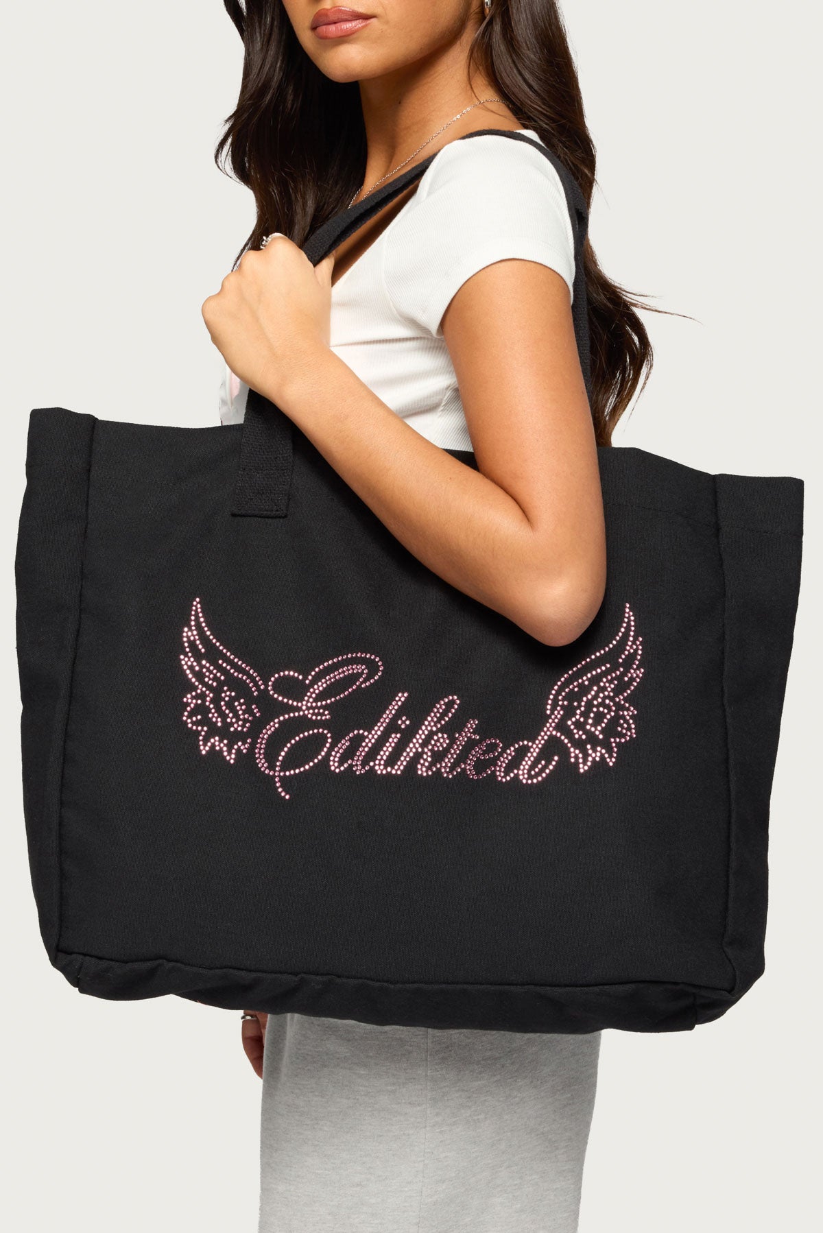 Rhinestone Angel Tote Bag