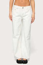 Petite Raelynn Washed Low Rise Baggy Jeans