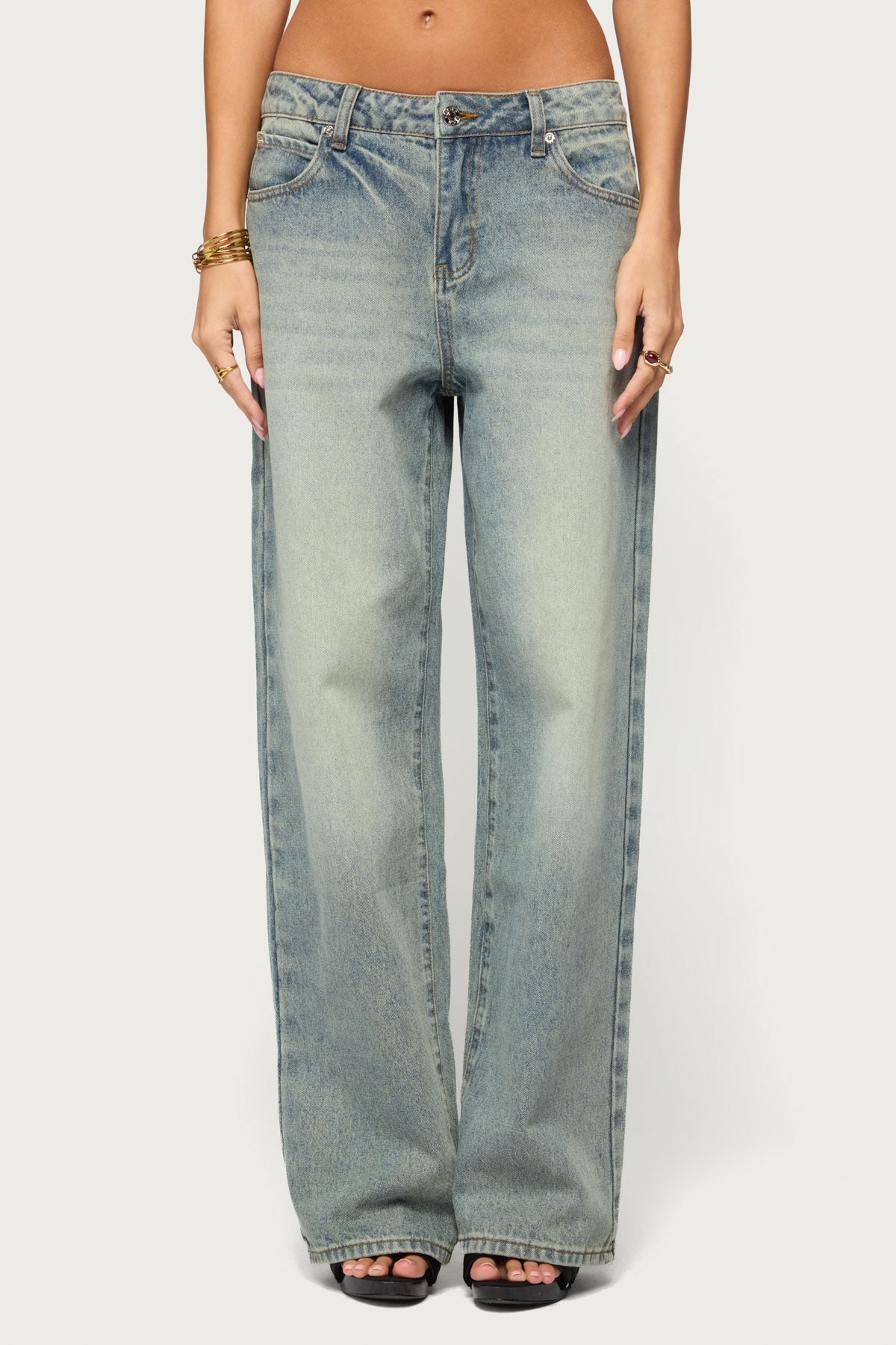 Heidie Low Rise Baggy Jeans