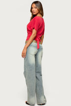 Maevie Ruched Waist Top