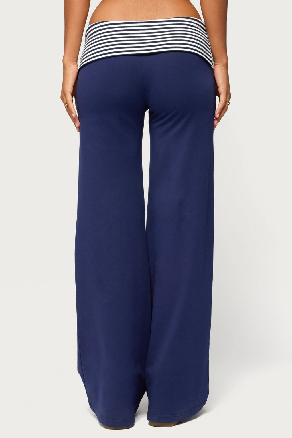 Maci Striped Foldover Pants