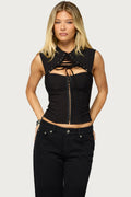 Ingi Lace Up Cutout Corset