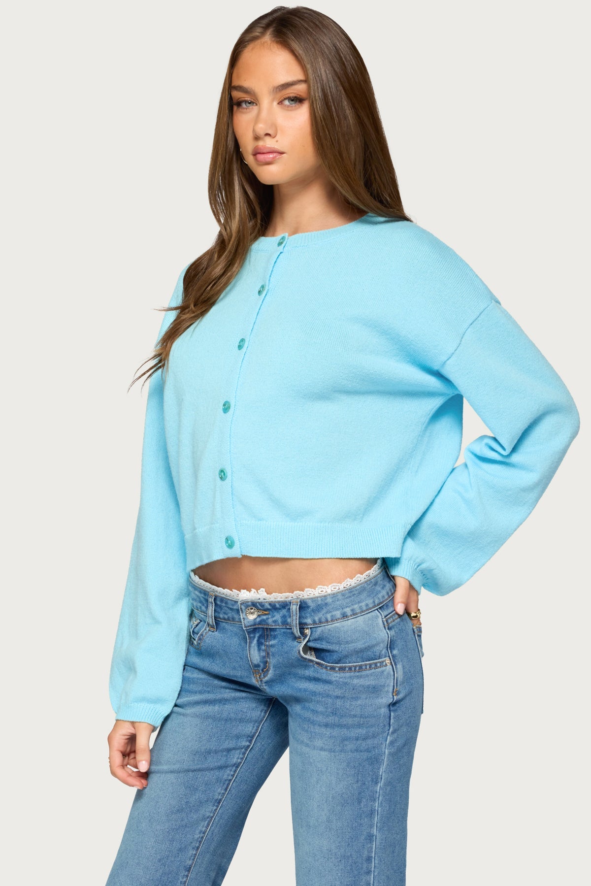 Fion Buttoned Knit Cardigan