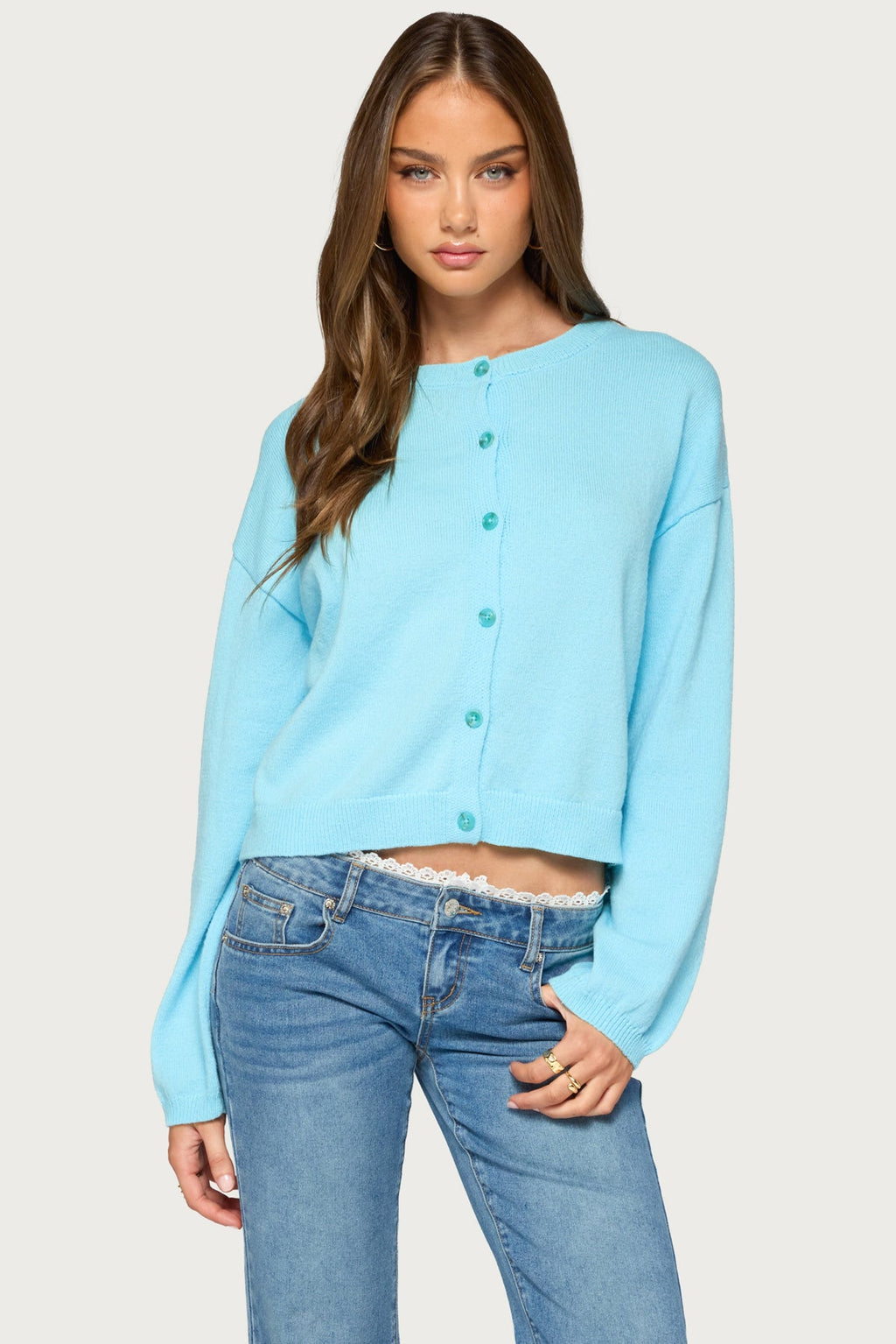 Fion Buttoned Knit Cardigan