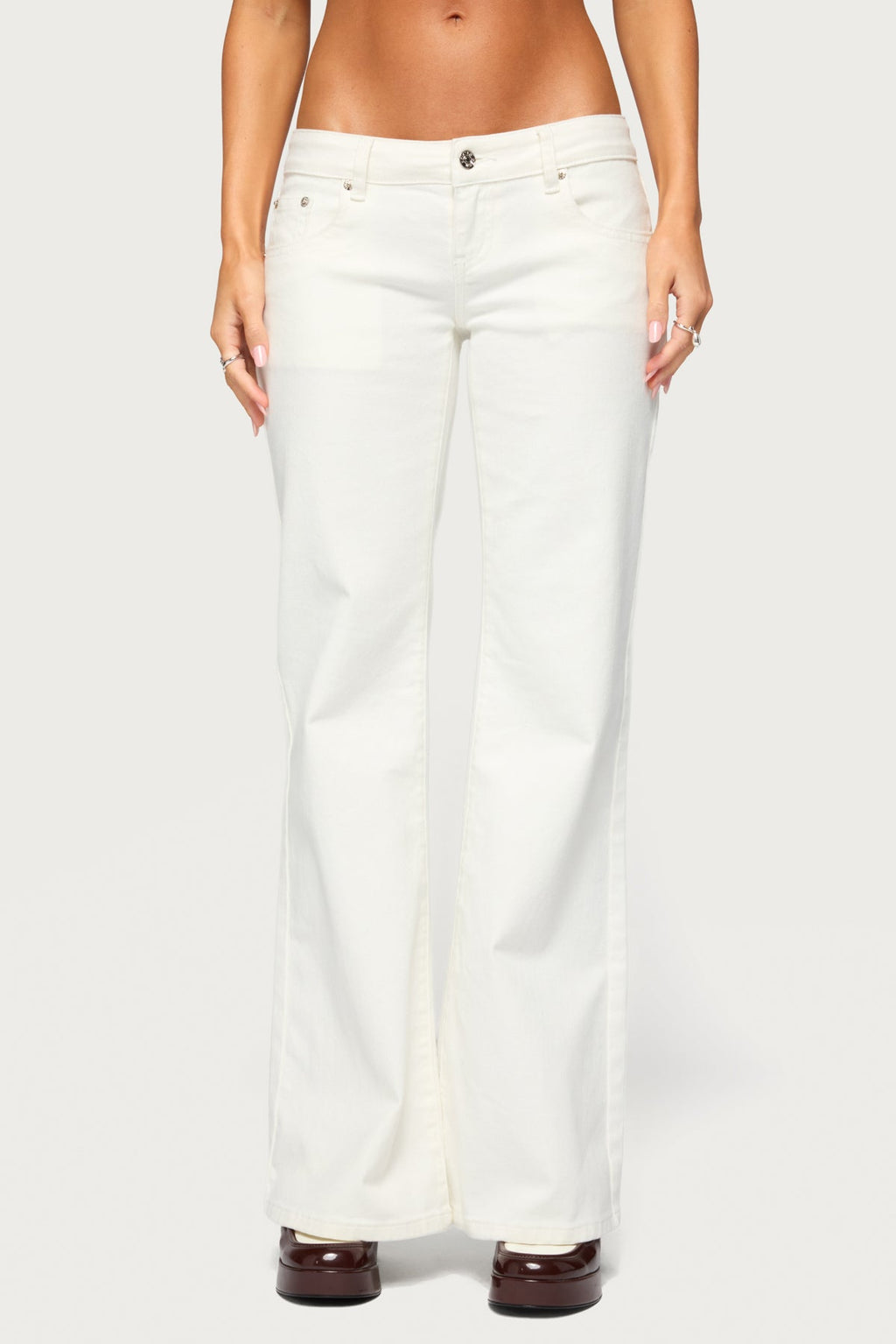 Girla Low Rise Wide Leg Jeans