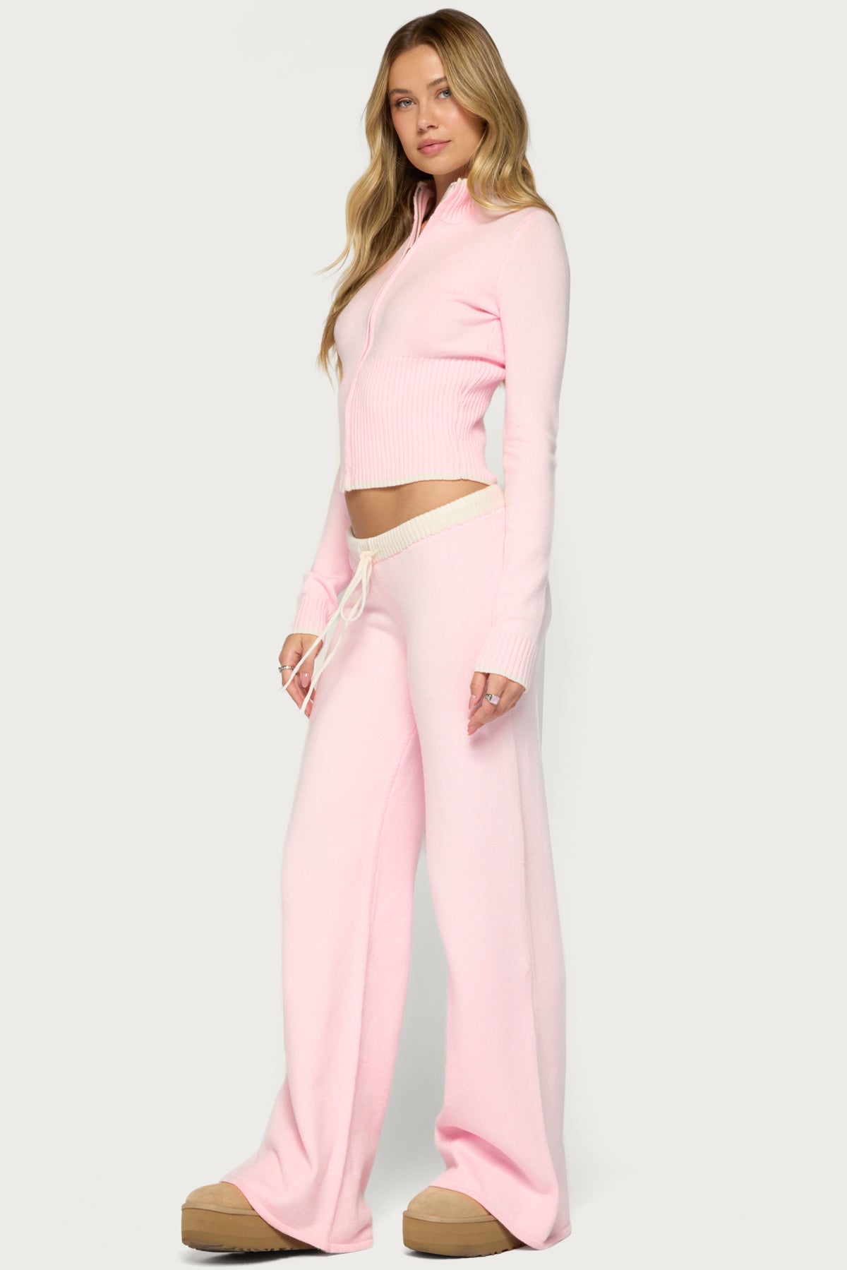 Hanin Straight Leg Knit Trousers