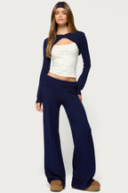 Nani Cropped Long Sleeve Knit Cardigan