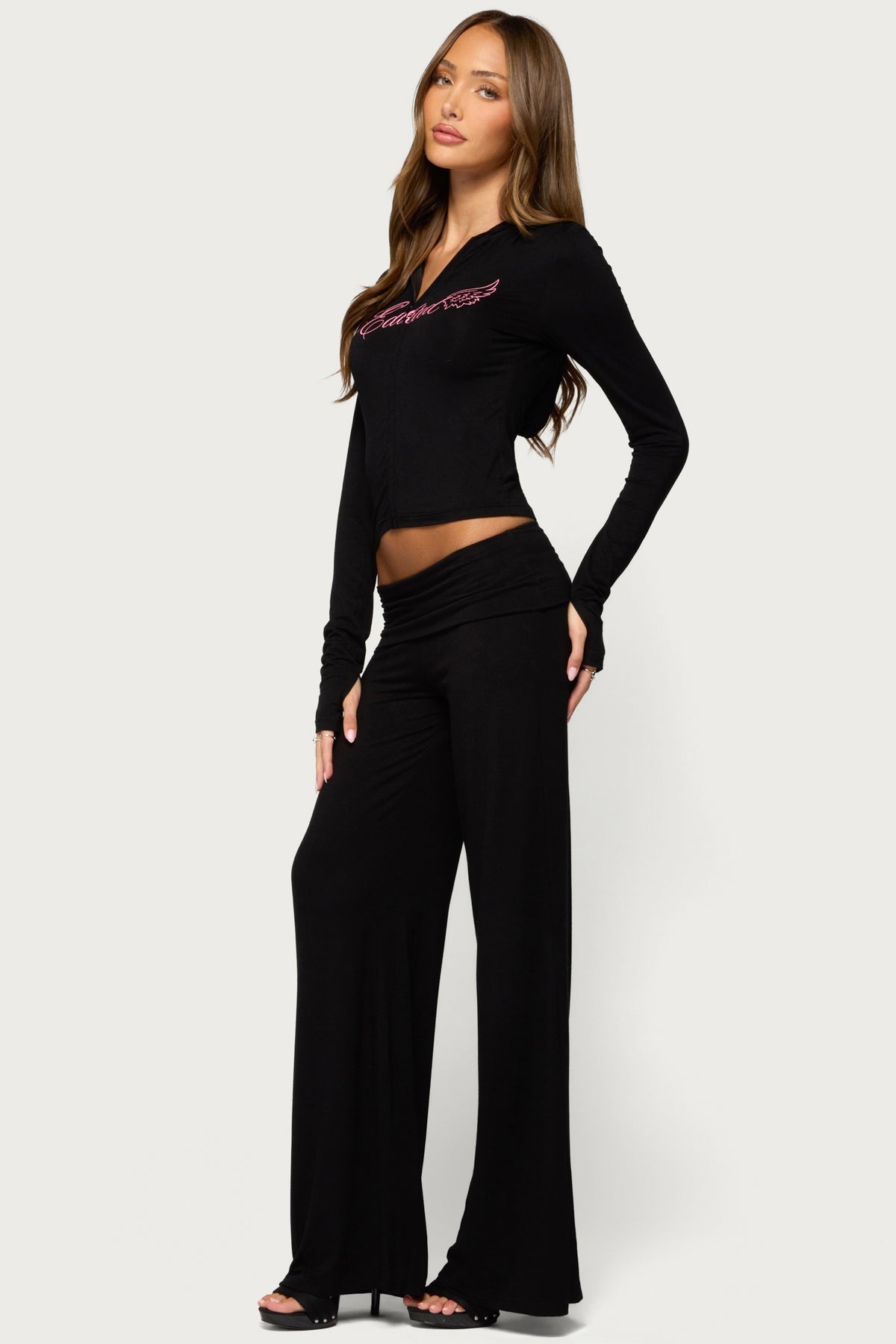 Loves Edikted Angel Foldover Trousers