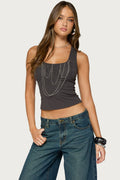 Kaiva Draped Chain Top