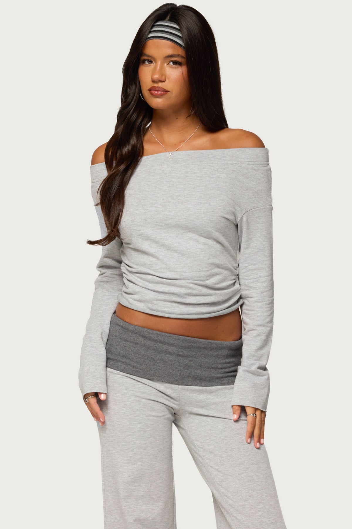 Sunnie Off Shoulder Ruched Top