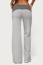 Sunnie Contrast Foldover Pants