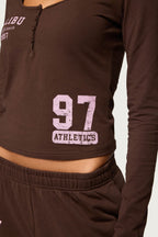 Edikted Malibu Long Sleeve Henley Top