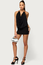 Samie Cowl Neck Mini Dress