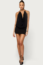 Samie Cowl Neck Mini Dress