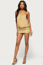 Drewsy Halter Mini Dress