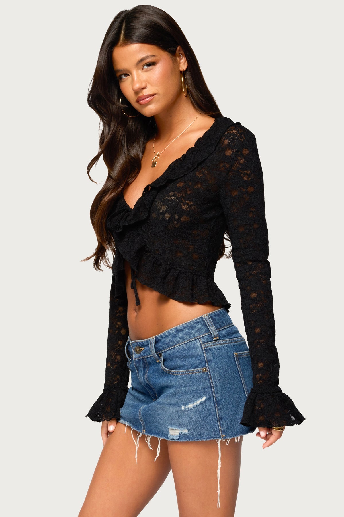 Brittney Lacey Ruffle Top