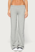 Katrhin Contrast Stitched Flared Pants