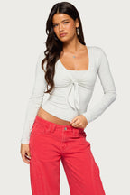 Jayme Two Piece Tie Front Top