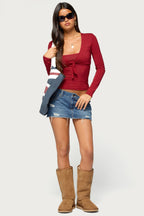 Jayme Two Piece Tie Front Top