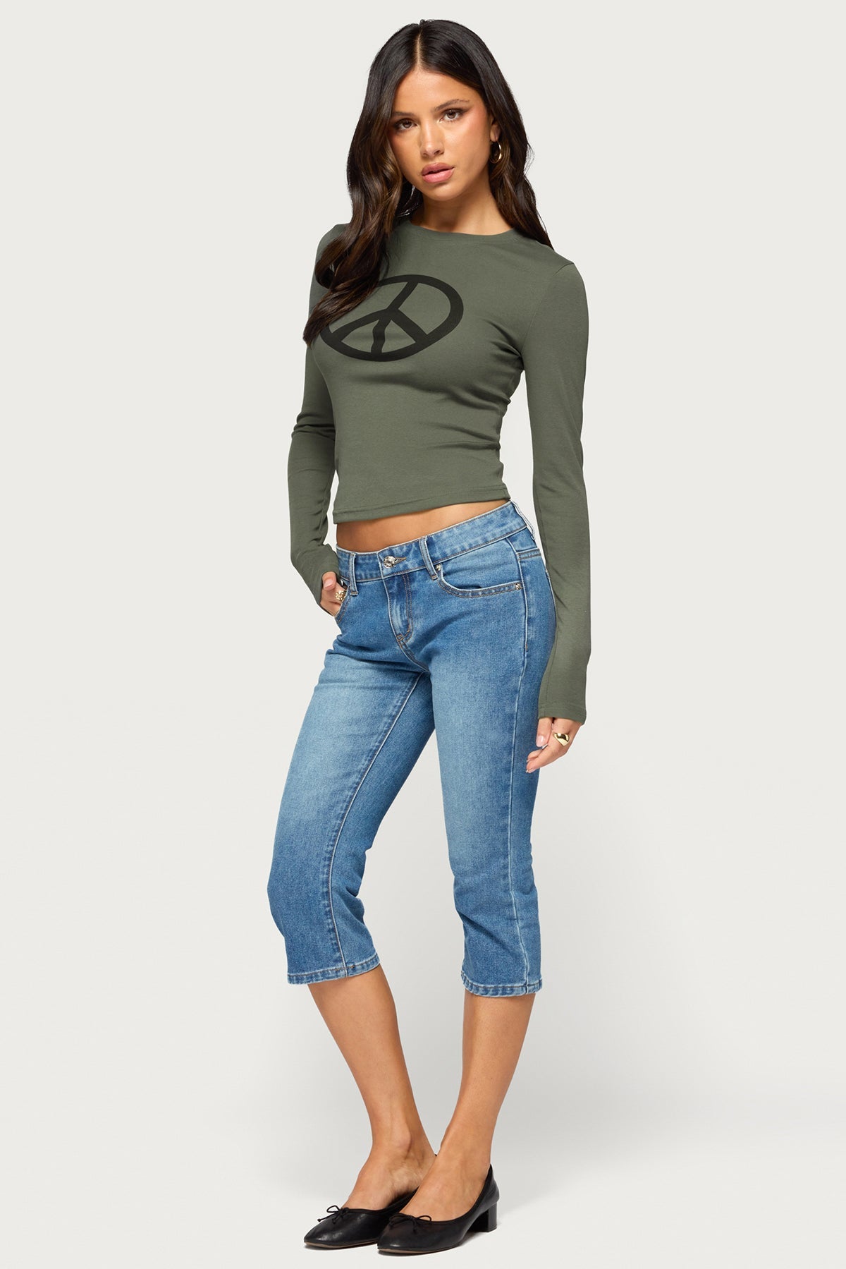 Perrey Peace Long Sleeve Top
