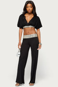 Tolly Beaded  Straight Leg Pants