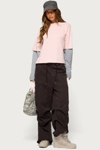 Priscillia Layered Contrast Top