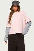 Priscillia Layered Contrast Top
